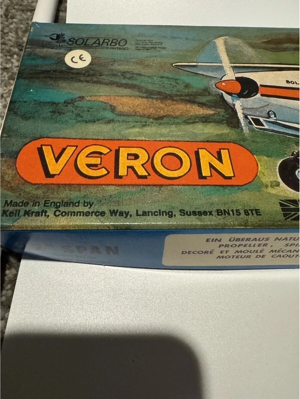 Veron Bolkow Jr Kwik-Fix Flying Scale Model Kit Balsa Wood Keil Kraft England